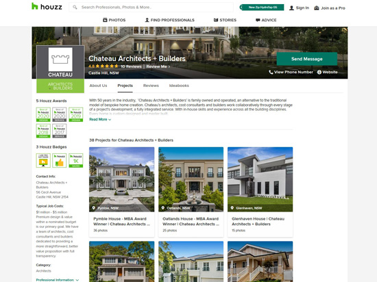 UPDATED Chateau Architects Builders Houzz Profile